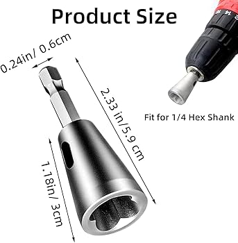 Ringle Twister Skewers 2本セット Katerk 2 pcs Wire Twister Tool for Drill with Bit Holder